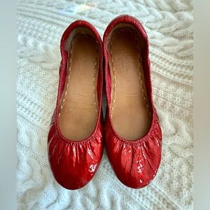 Tieks RARE Red Diamond Patent Leather Ballet Flats